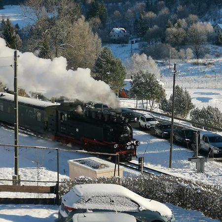 Ferienwohnung Bimmelbahn Blick Oberwiesenthal Zewnętrze zdjęcie